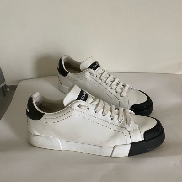 Dolce & Gabbana Portofino Low 'White Black' Men’s Sneakers. Sz 12 us 13 - Picture 2 of 7